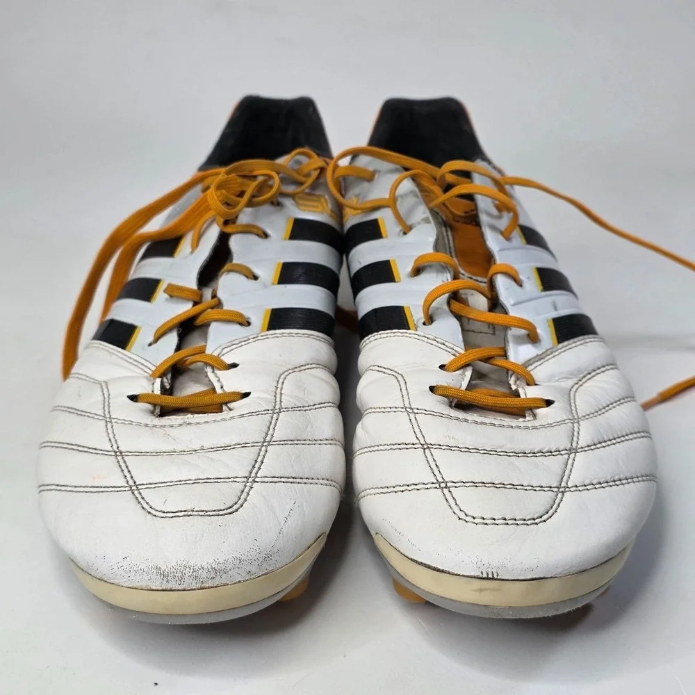 Adidas Adipure 11Pro Sprint Frame Men's Soccer Cleats Size 10.5 White Leather